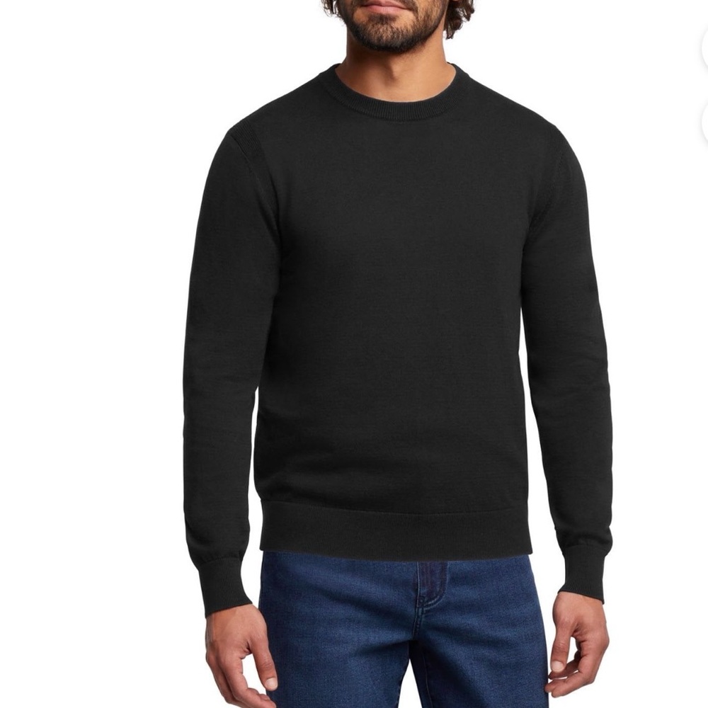 Express  Classic Black Crewneck Sweater for Men large new